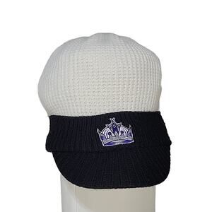 Reebok Los Angeles Kings NHL Knit Brimmed Hat, Black/White